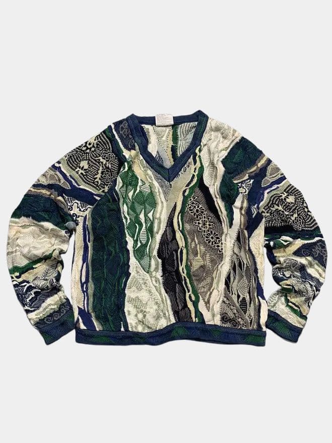  Bundle of Vintage Coogi Australia 3D Knit Multicolor Crewneck Sweater — image 8 of 20