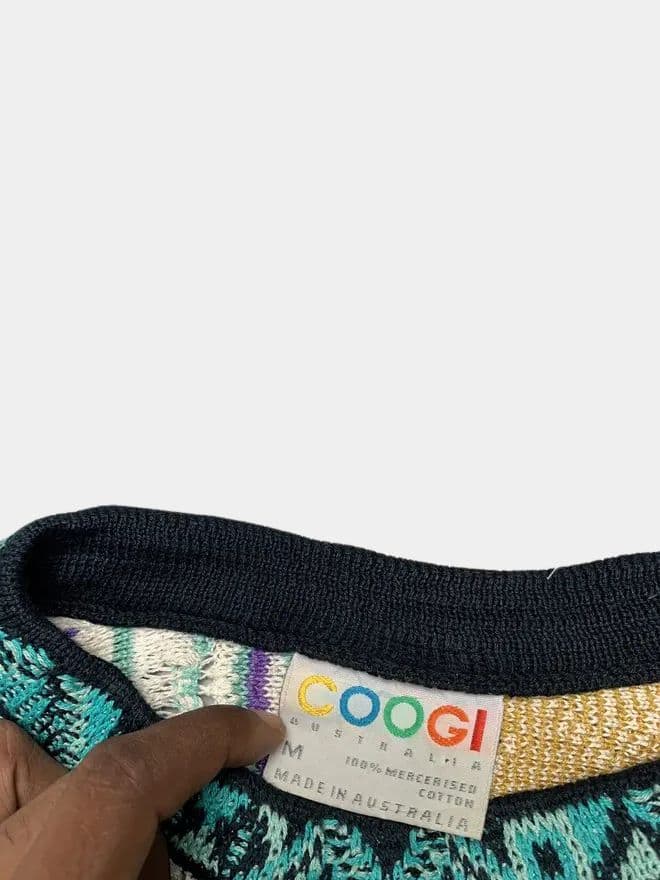  Bundle of Vintage Coogi Australia 3D Knit Multicolor Crewneck Sweater — image 19 of 20