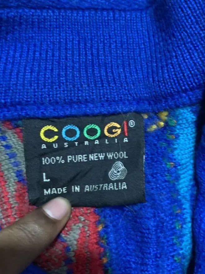  Bundle of Vintage Coogi Australia 3D Knit Multicolor Crewneck Sweater — image 16 of 20