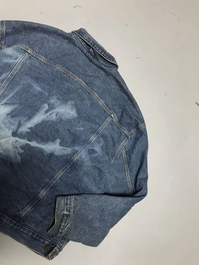 Vintage Carhartt J11 DST Blanket Lined Denim Jacket – Blue – Size XXL — image 5 of 11