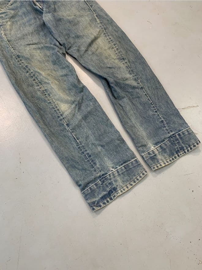 Levi's Vintage Engineer Jeans Custom – Blue Denim – Size 32 (US) / 48 (EU) – Distressed Avant-Garde — image 11 of 11