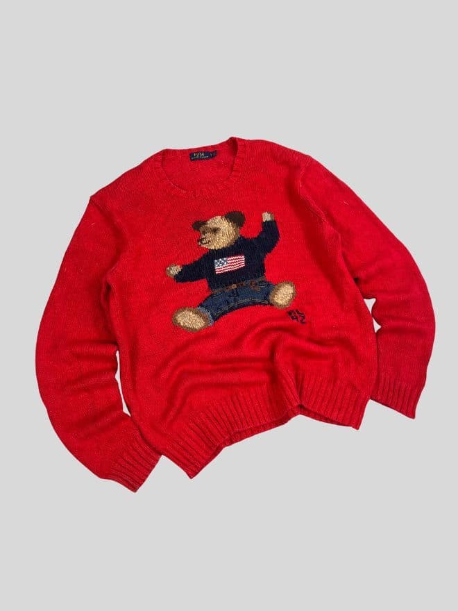 Bundle of Polo Ralph Lauren Bear Knit Sweaters (3 Colors) — image 12 of 24