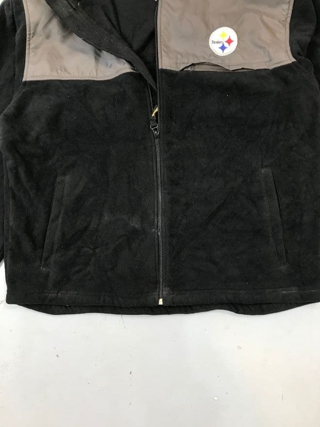 Vintage NFL Pittsburgh Steelers Fleece Zip Jacket – Size M — image 7 of 8