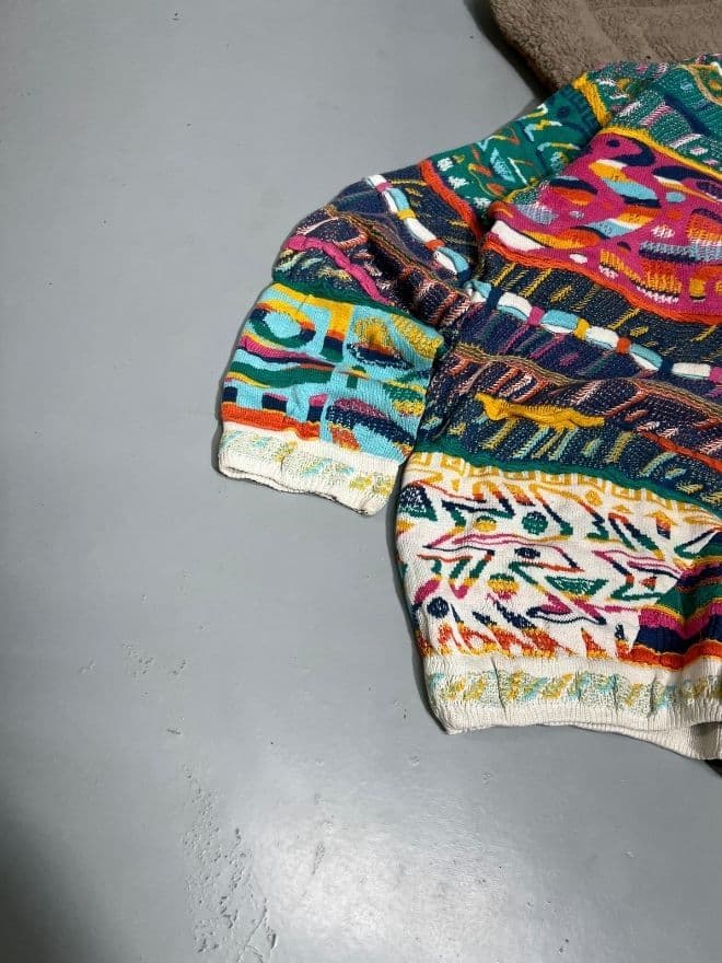 Vintage Coogi 3D Multicolored Knit – Size M — image 8 of 9