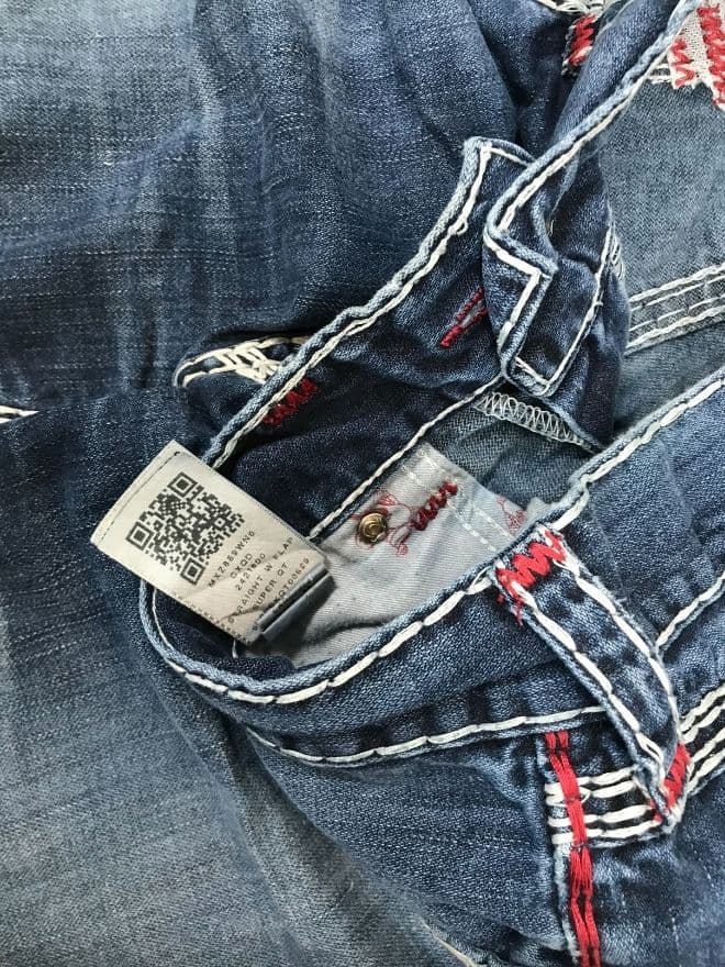 Vintage True Religion Straight Fit Denim Pants | Men’s US 40 | Authentic Blue Jeans — image 7 of 11