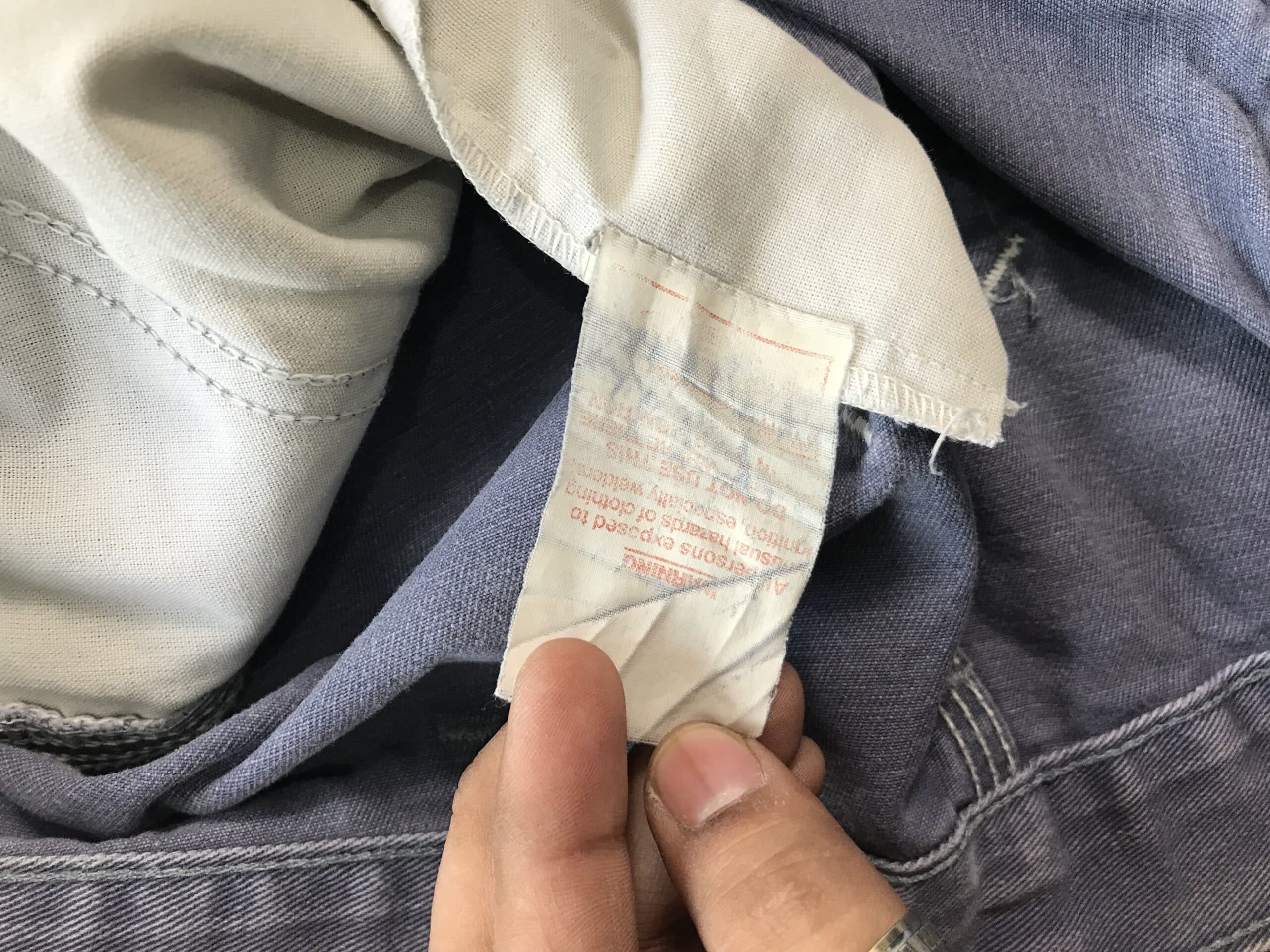 Vintage Faded Carhartt WIP Carpenter Denim | Distressed Workwear Jeans | Size 32 — image 10 of 14