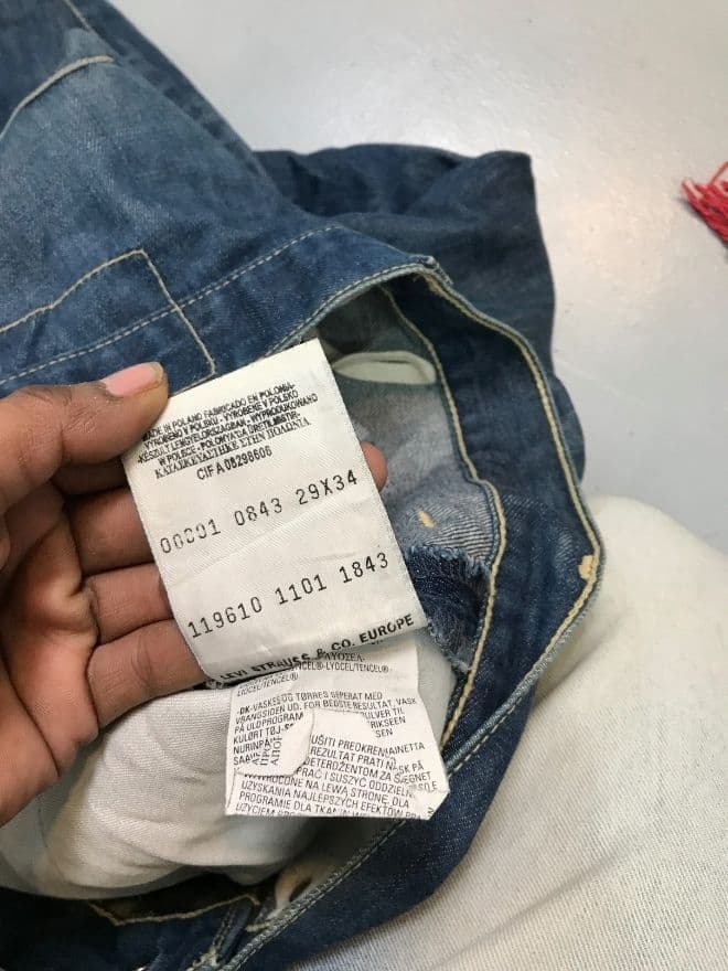 Vintage Levi’s Engineer Jeans Denim – Blue Workwear Fit (Men’s US 30) — image 6 of 8