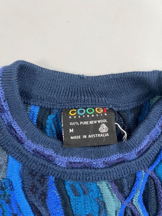 Vintage COOGI 3D Multicolor Knit Sweater — Size M — image 3 of 8