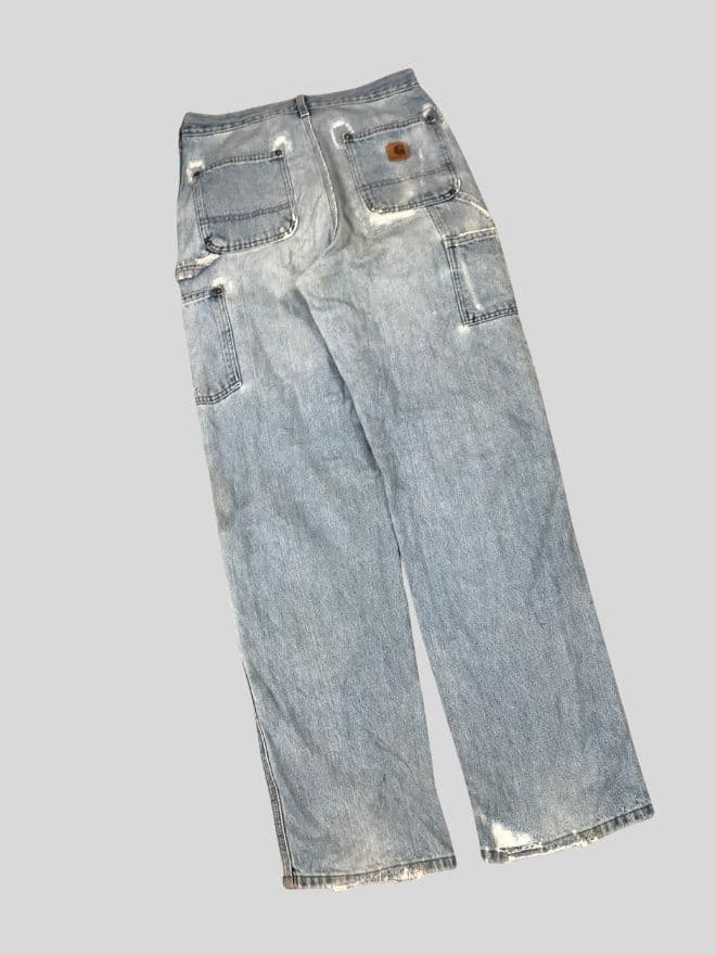 Vintage Carhartt Double Knee Workwear Denim Jeans – Repair Distressed | Men’s US 30 — image 7 of 10