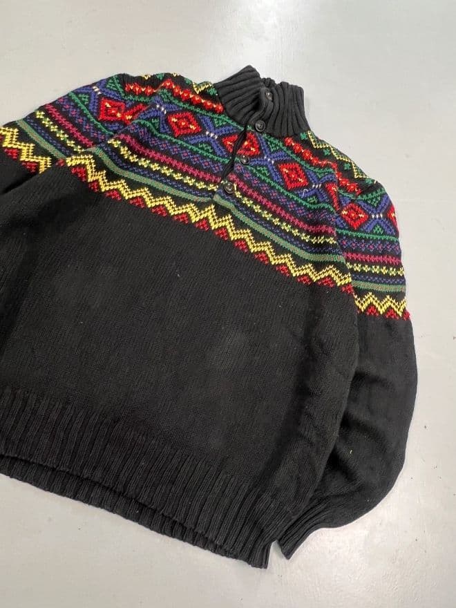 Vintage Polo Ralph Lauren Multi-Color Knit Sweater – Men’s M — image 8 of 8