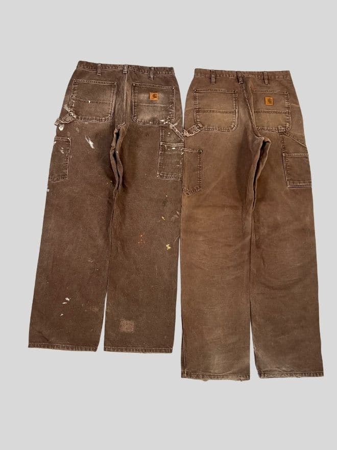 Crazy Bundle of 4 Vintage Carhartt Double Knee Denim Pants — image 9 of 17