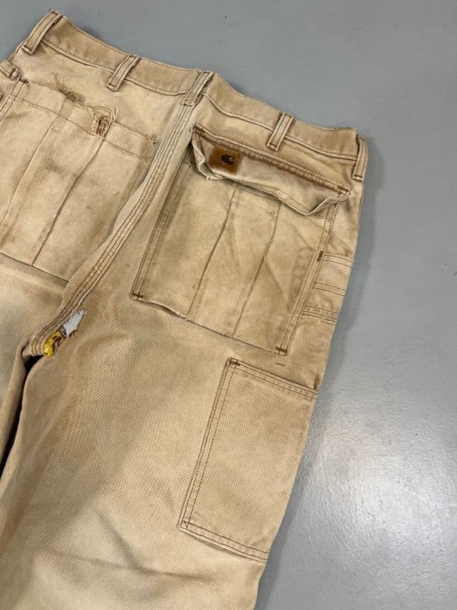 Vintage Carhartt Tan 90s Cargo Pants – Size 32 — image 8 of 13