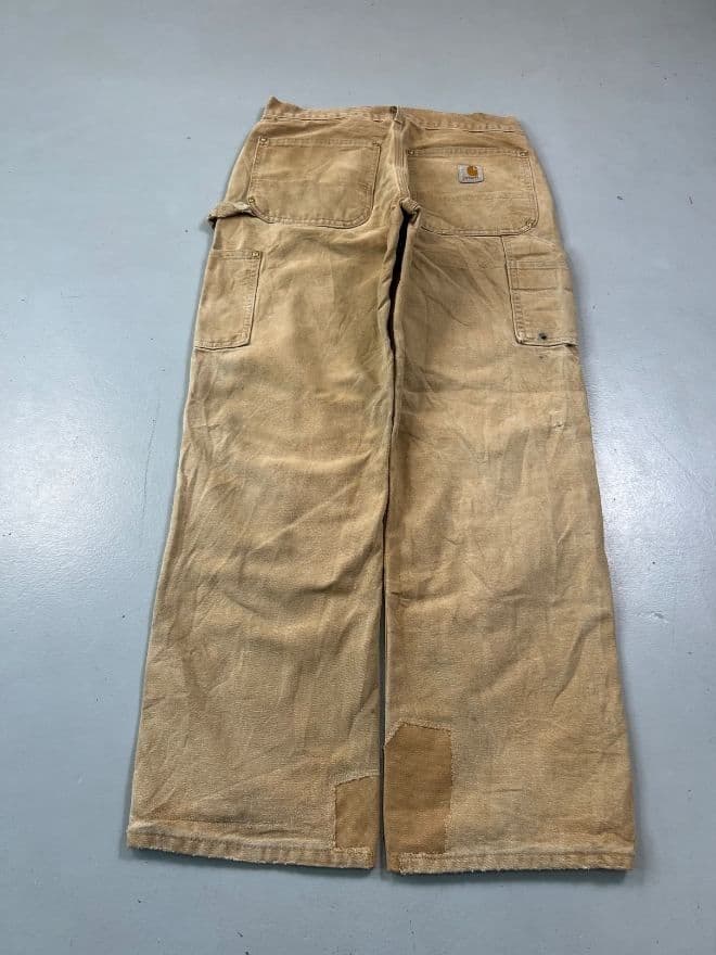 Vintage Carhartt Tan Double Knee Workwear Pants — image 8 of 9