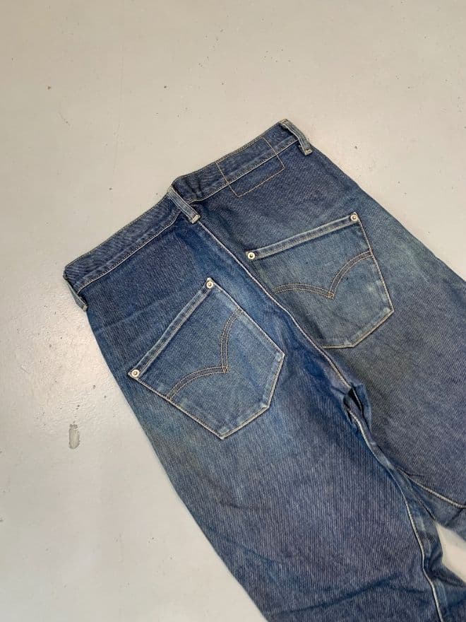 Levi's Vintage Engineer Jeans – Blue Denim – US 30 / EU 46 – Distressed — image 9 of 11