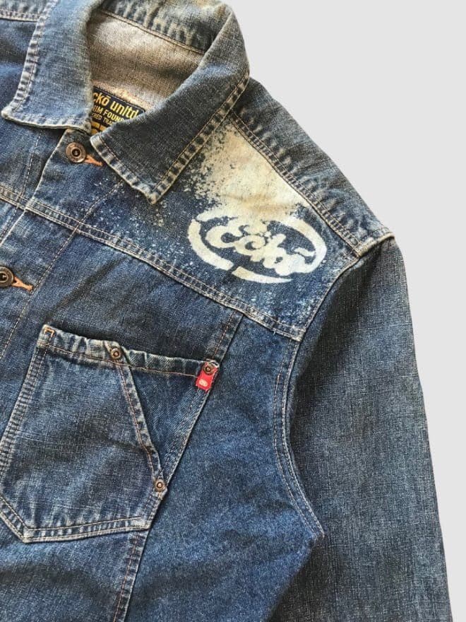 COMBO OF VINTAGE ECKO UNLTD DENIM JACKET AND PANT — image 5 of 15