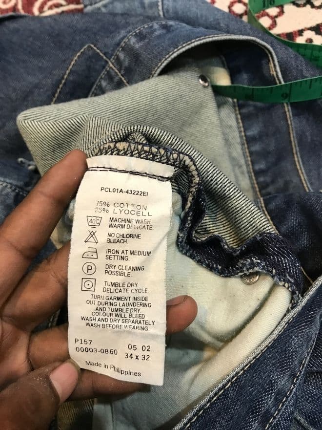 Vintage Levi’s Engineer Jeans Denim – Blue Workwear Fit (Men’s US 34) — image 8 of 10