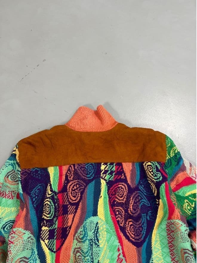 Vintage COOGI Multicolor 3D Knit Sweater | Size XS | Rare Pattern thumbnail 2