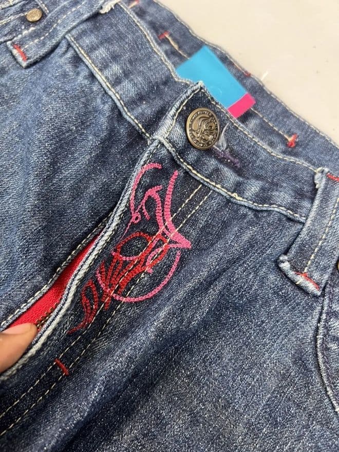 Vintage Southpole Class Player Embroidered Denim Jeans – Size 36 — image 6 of 15