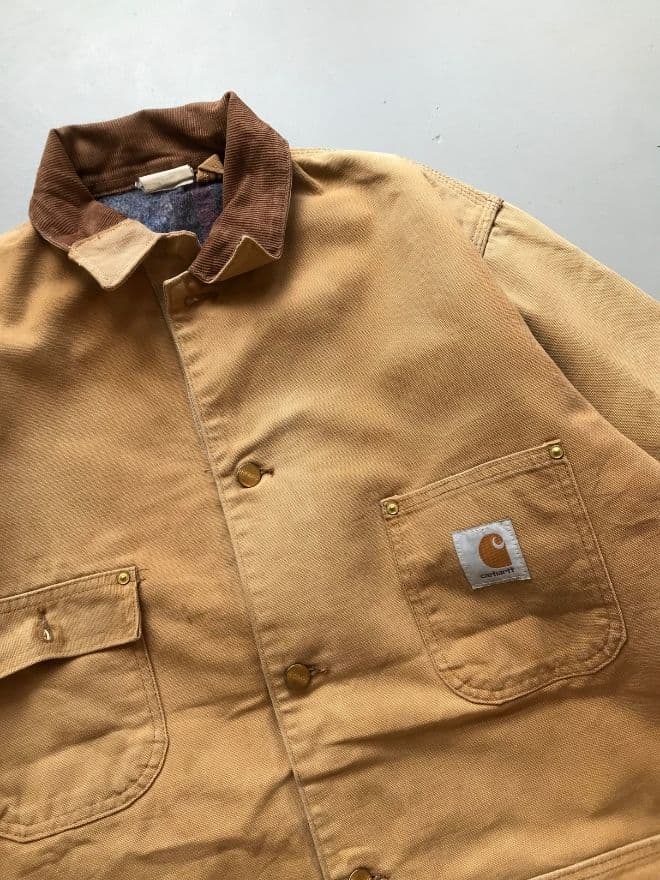 Vintage Carhartt Blanket Lined Chore Jacket – Men’s Large (Workwear) — image 6 of 9