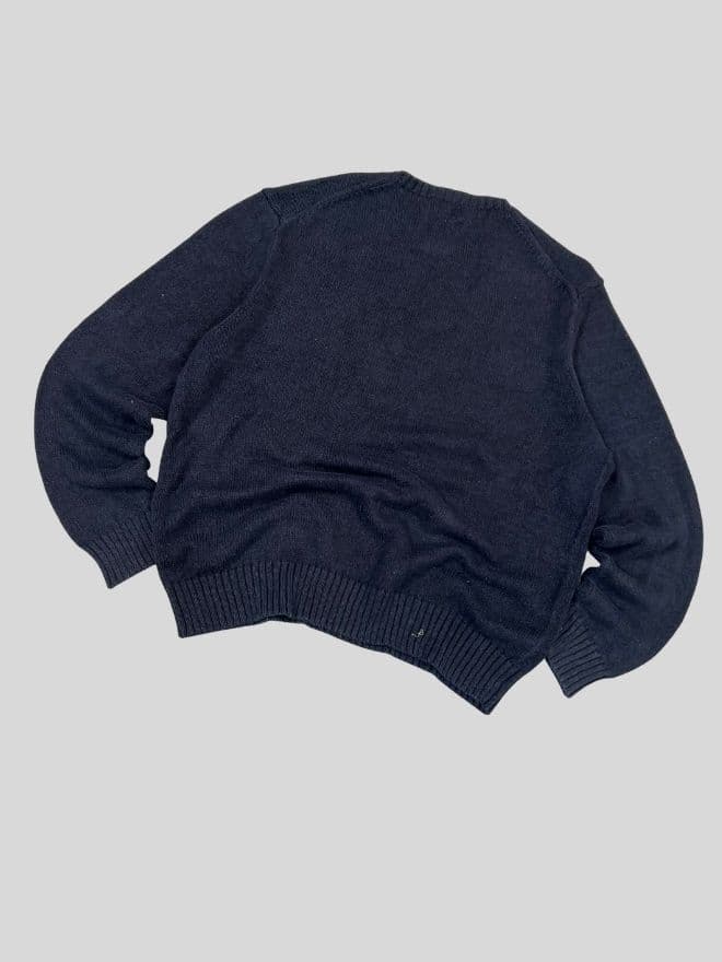 Vintage Polo Ralph Lauren Bear Knit Sweater – Blue – Size XL — image 6 of 10