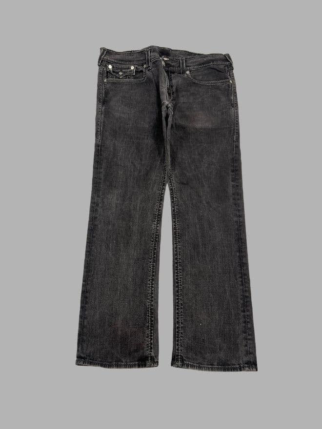 Bundle of 3 Vintage True Religion Denim Jeans – Straight, Baggy & Black (Men’s Sizes 38–40) — image 18 of 20