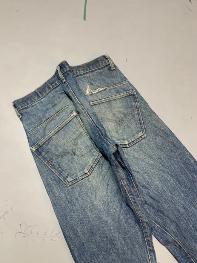 Levi's Vintage Engineer Jeans – Blue Denim – Long 45” Length – Size 30 (Fits 30–32) — image 6 of 12