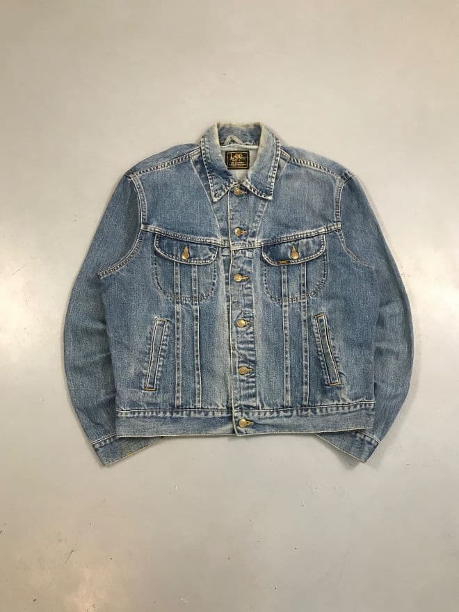 Late 80s Vintage Lee Trucker Denim Jacket (S) — image 6 of 9