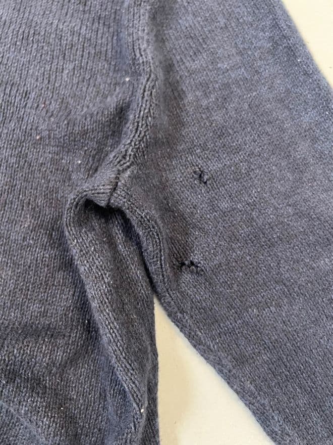 Vintage Polo Ralph Lauren Bear Knit Sweater – Blue – Size XL — image 7 of 10