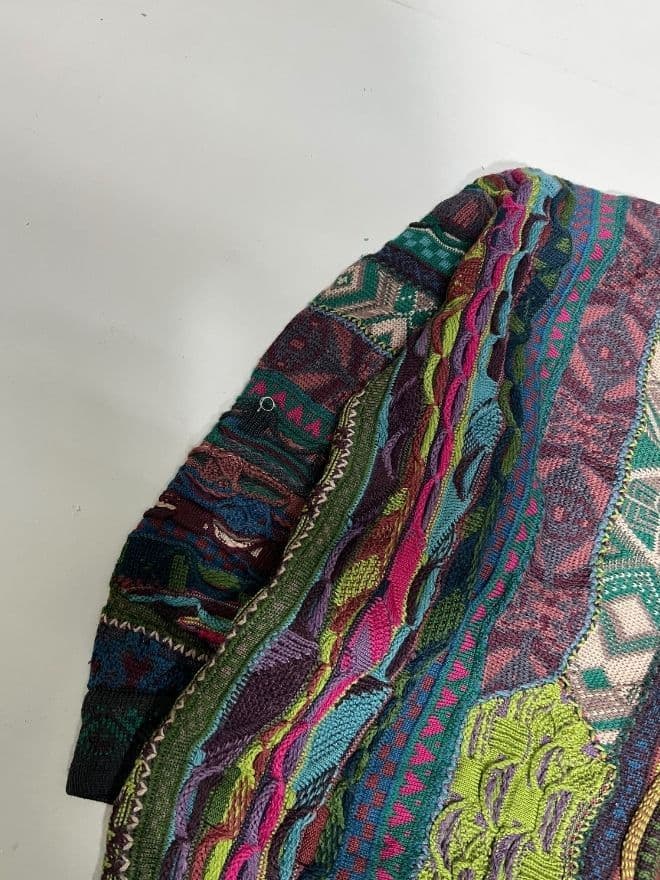 Vintage Coogi 3D Multicolor Knit Cardigan – Size S — image 5 of 8