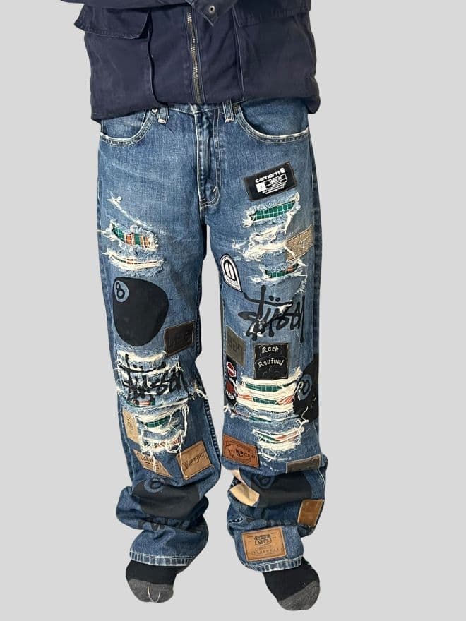 Vintage Levi’s Selvedge Button-Up Denim Jeans – Men’s Size US 28 (EU 44) | Blue — image 6 of 17