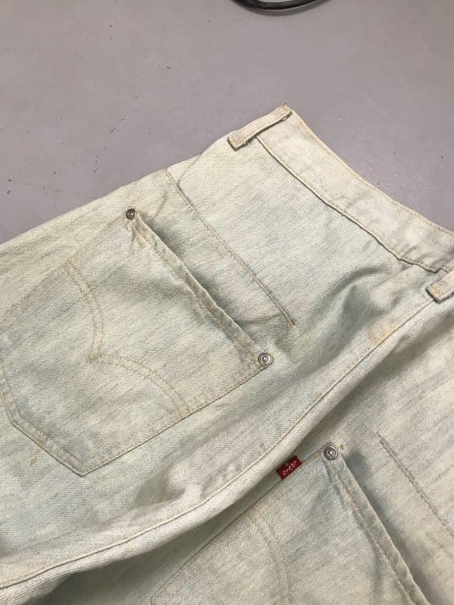 Vintage Levi’s Denim Jeans | Size 36 | Distressed Blue Avant-Garde Style — image 9 of 9