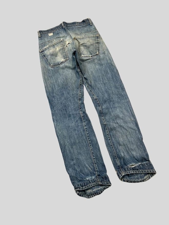 Vintage Levi’s Engineer Black Denim Jeans – Size 32 Workwear Style thumbnail 4