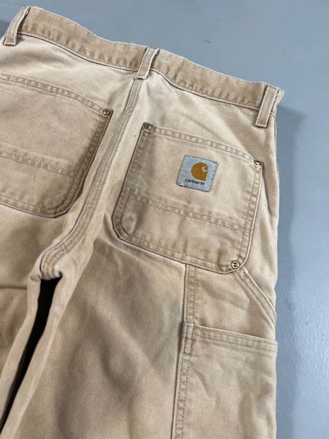 Vintage Carhartt Double Knee Work Pants – Beige — image 8 of 9