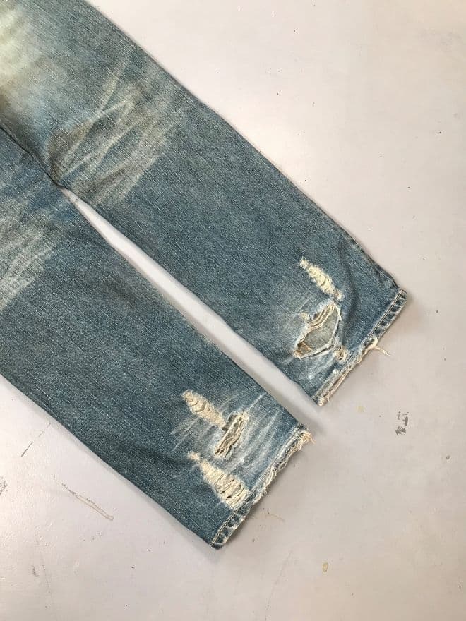 Crazy Vintage Japanese Denim – Big Train Embroidered Jeans (Men’s Size 36) — image 6 of 9
