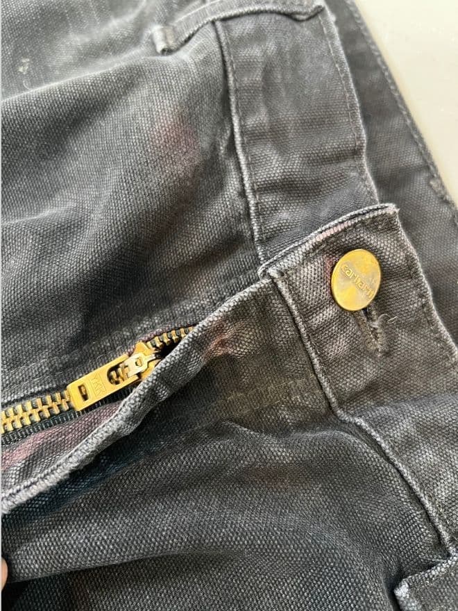 Vintage Carhartt B01 BLK Double Knee Workwear Denim – Men’s US 34 / EU 50 | Black — image 6 of 10