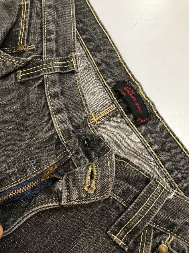 Vintage Levi’s Engineer Jeans Denim | Black | Size 34 — image 7 of 10