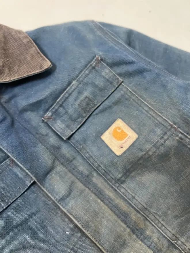 Vintage Carhartt Blanket-Lined Arctic Jacket | Size S | Classic Workwear Coat — image 12 of 15