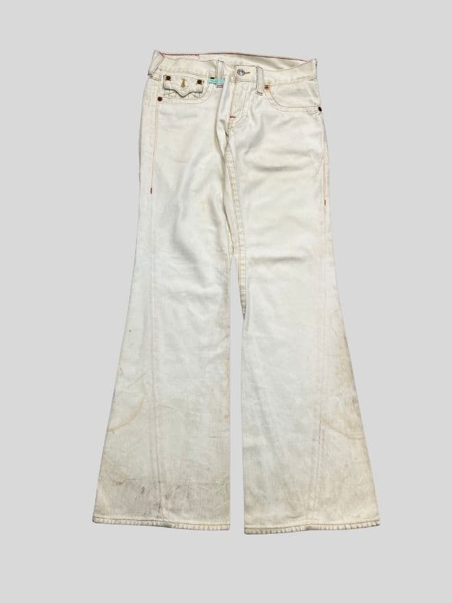 Vintage True Religion Floral Embroidered Denim Jeans – Size 34 — image 5 of 13