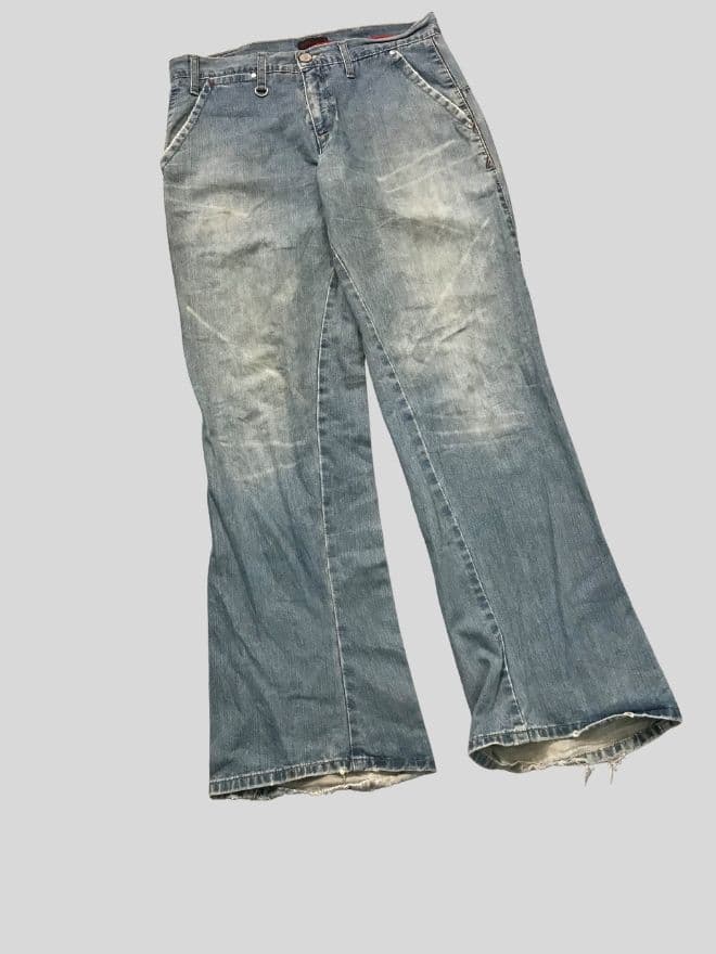 Vintage Levi’s Engineer Jeans Denim Bootcut – Size 34 — image 6 of 9
