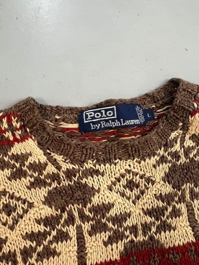 Vintage Polo Ralph Lauren Knit Sweater – Multicolor | Men’s S — image 5 of 8