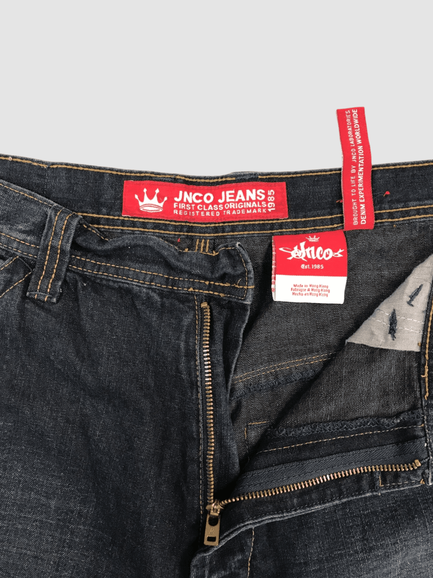 90'svintage Crown JNCO Jeans Short's Carpenter Baggy Jorts — image 6 of 7