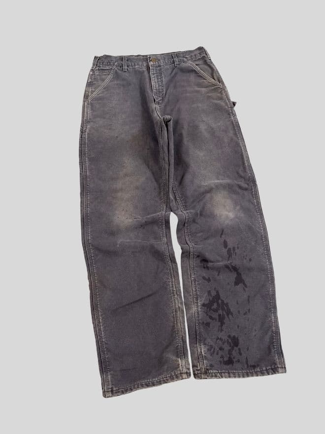 Vintage Carhartt Blanket-Lined Denim Pants — Size 32 — image 8 of 11