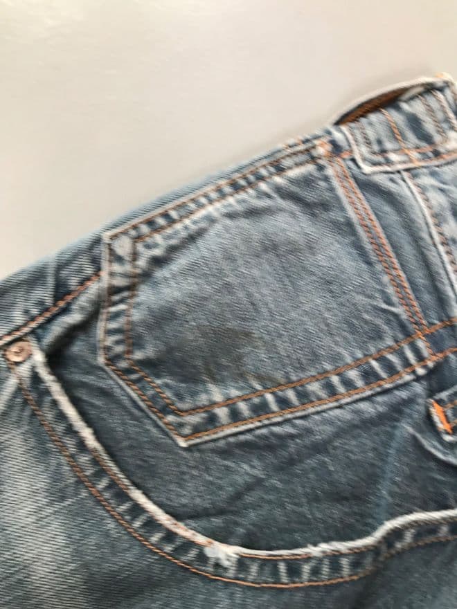 Vintage Levi’s Buckle Belt Dusty Denim – Size 35 — image 10 of 15