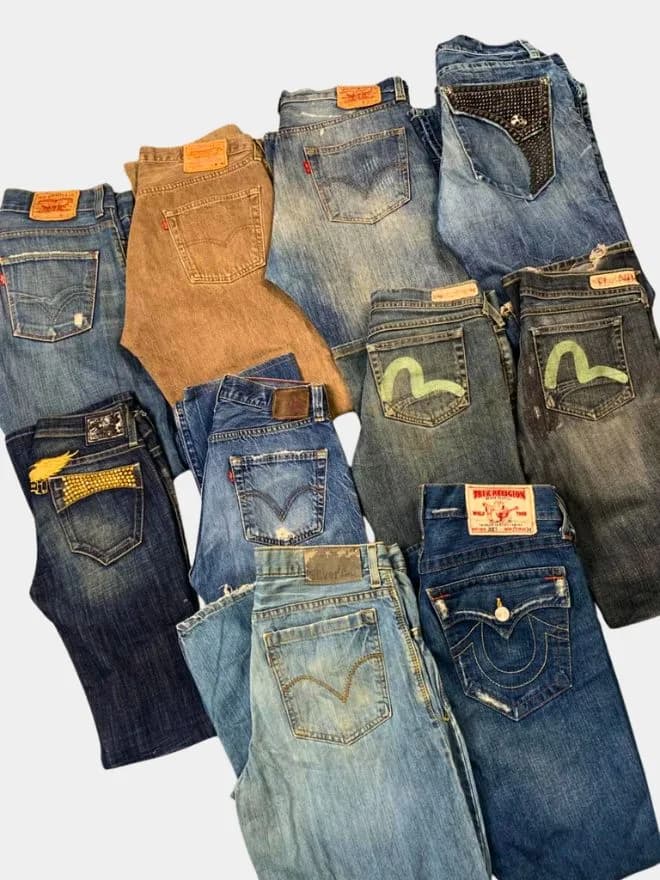 BUNDLE OF MIX BRAND DENIM – Evisu, Levi's 501, TR — image 6 of 6