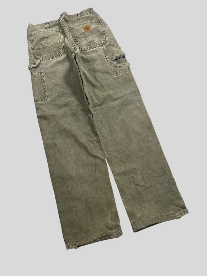 Rare Vintage Carhartt B111 MOS Blanket-Lined Carpenter Denim (Size 33) thumbnail 4