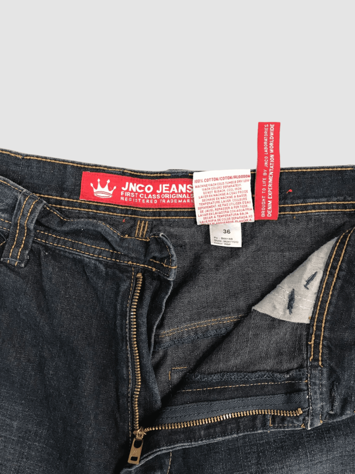 90'svintage Crown JNCO Jeans Short's Carpenter Baggy Jorts — image 7 of 7