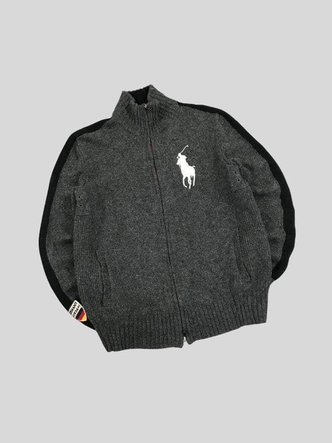 Vintage Polo Ralph Lauren Big Pony Germany Zip Sweater – Size M thumbnail 2