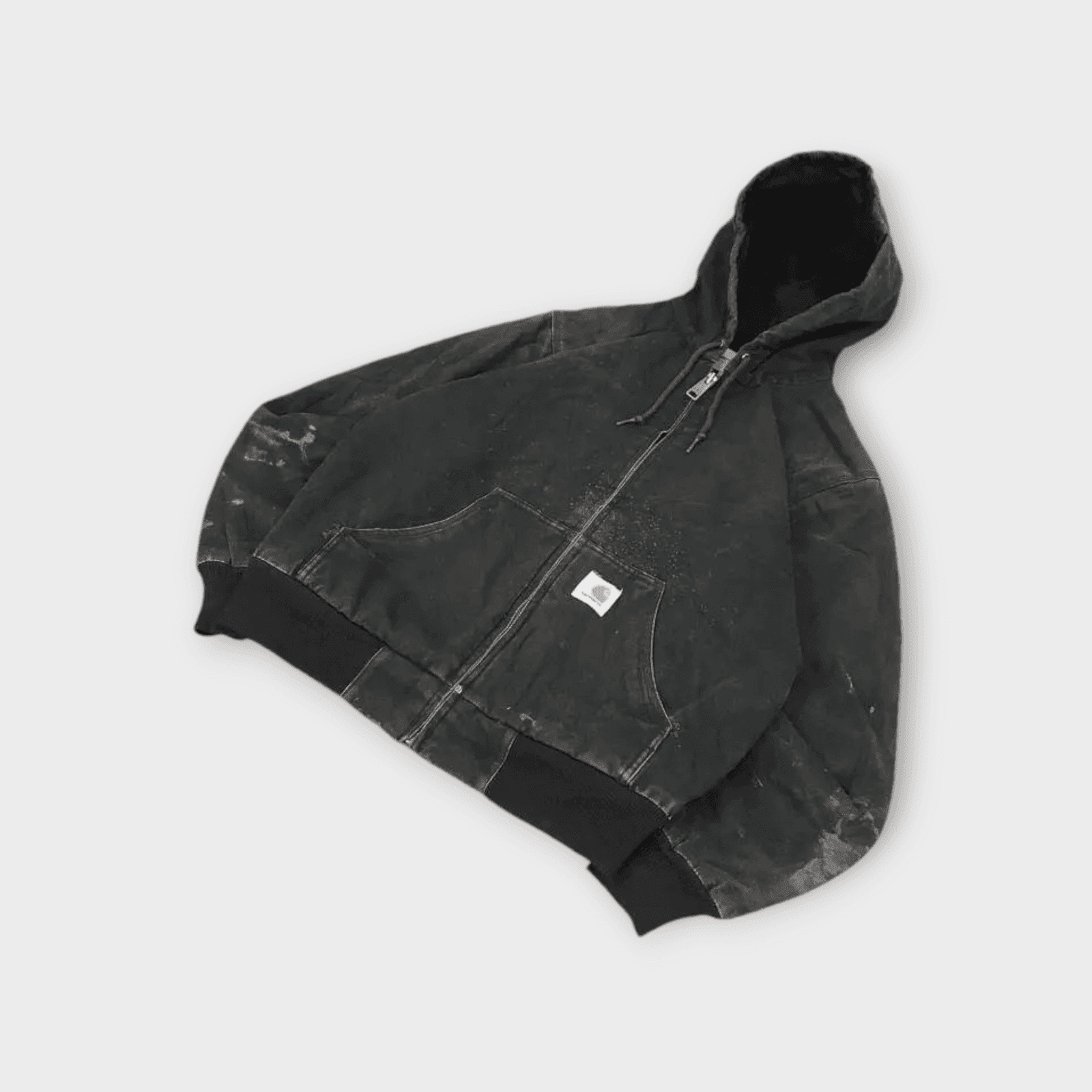 Vintage Carhartt Black Hooded Lined Active Jacket thumbnail 3