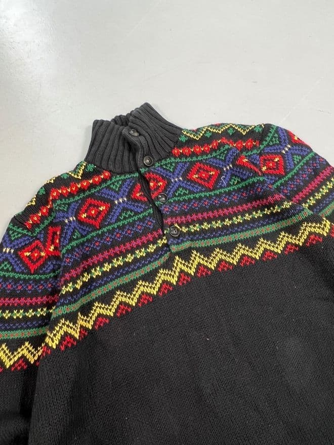 Vintage Polo Ralph Lauren Multi-Color Knit Sweater – Men’s M — image 4 of 8