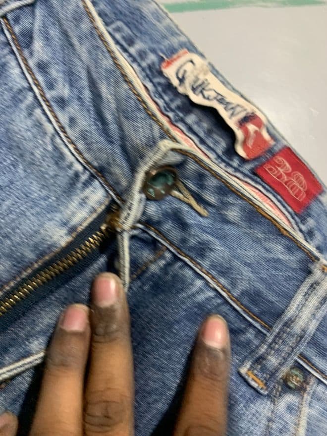 Vintage Quiksilver Embroidered Denim Jeans – Size 38 (US) / 54 (EU) – Blue – Made in Asia — image 6 of 12